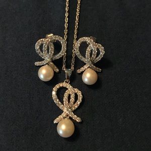 Hollywood Glam Set - Necklace and Earrings